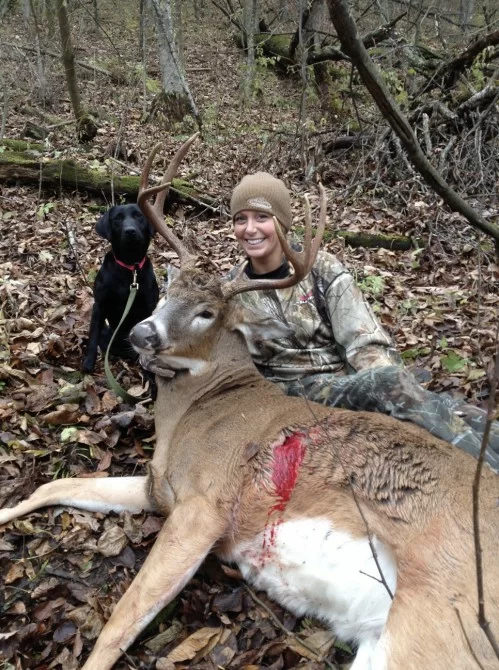 hunter with deer