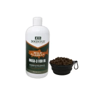 DogBone Wild Alaskan Omega-3 Fish Oil + Free Travel Bowl